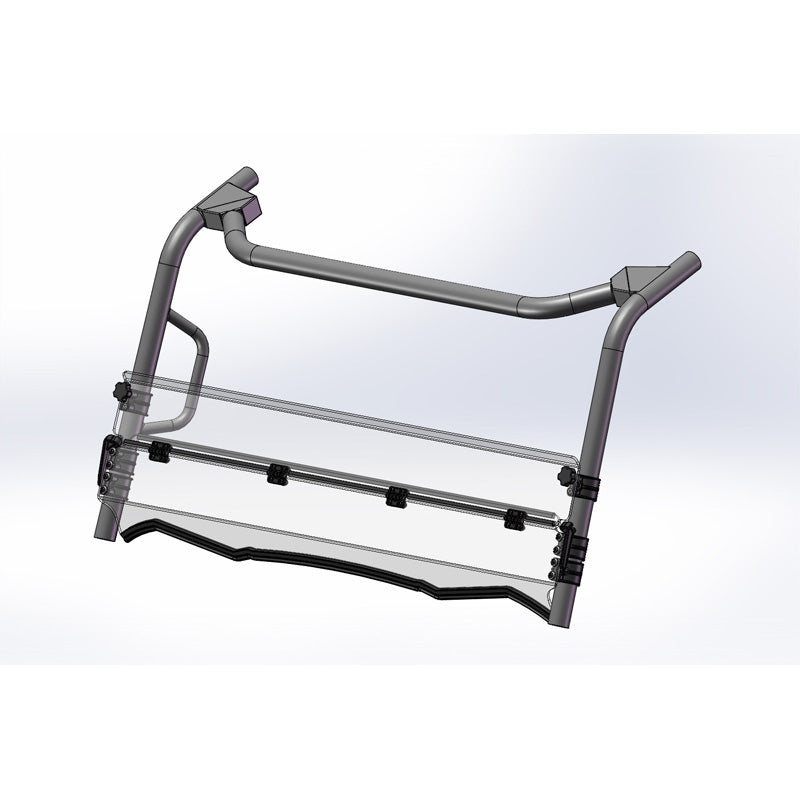 %HALF FOLDING WINDSHIELD HC KAWA TERYX 800 16-22