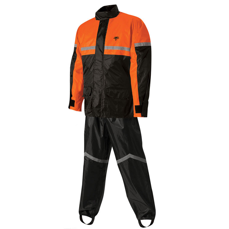 @NR STORMRIDER BLACK/ORNG RAINSUIT (S)