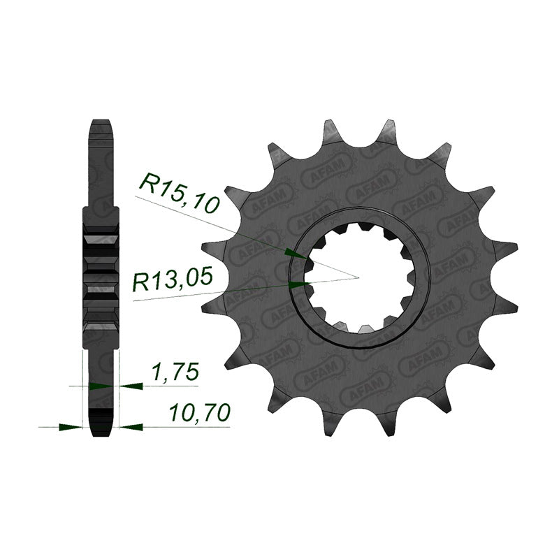 AFAM FR.15T 525P FZ8 10-12 (21607-15)