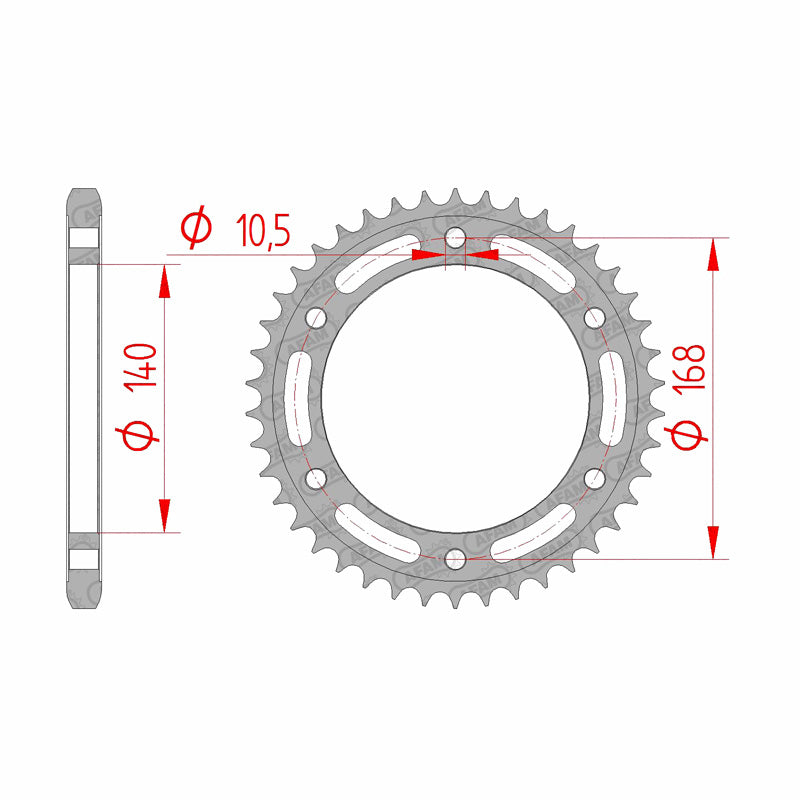 SPROCKET 525 42T BMW F800R 09 (92635-42)