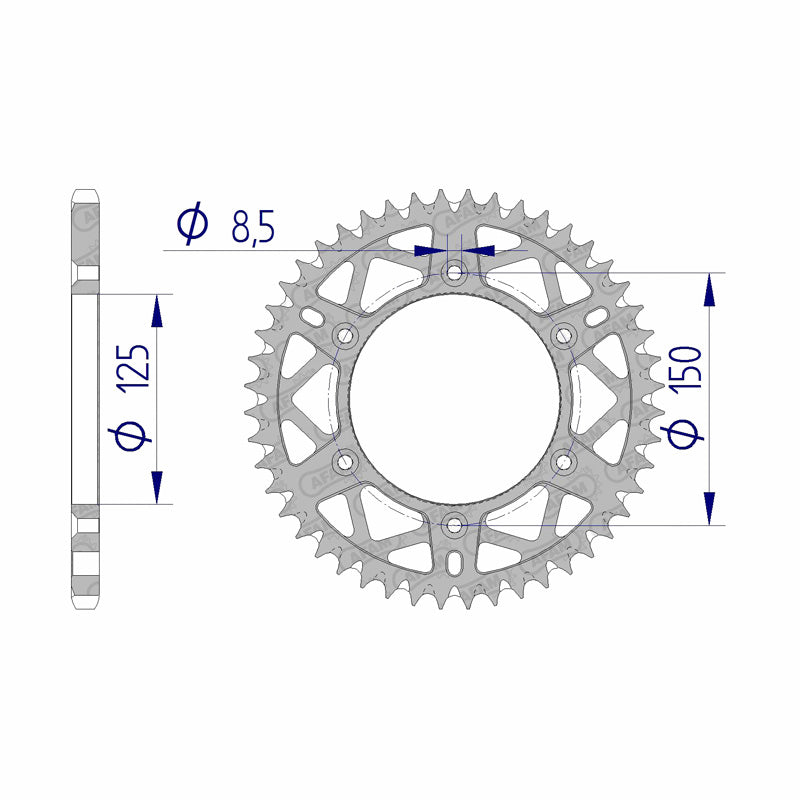 SPR.RR. KTM 546-10051-52 52T (72304-52).