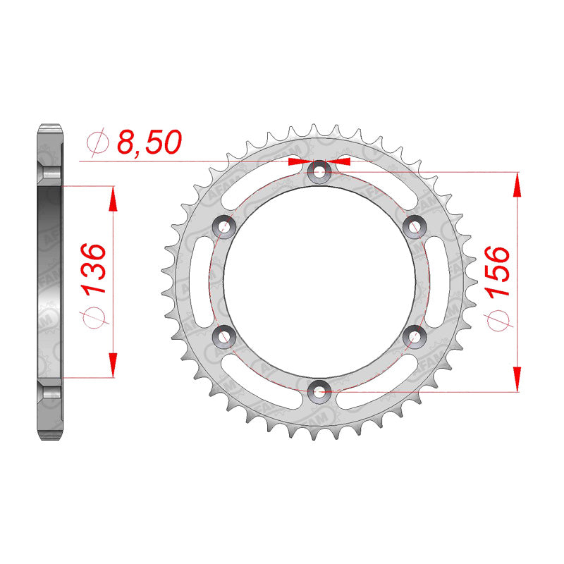 AFAM RR.41T 525P DR650SE 96-05 (P4365).