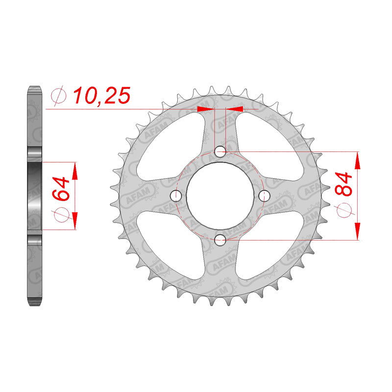 LT160/230/250R/S/LTZ/KFX400 03-04 40T (JTR-1826)