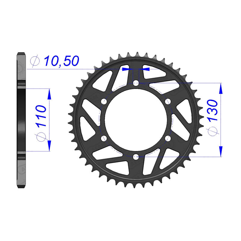 SPR.ALU HARD ALLOY 1000 YZF R1 520 48T.