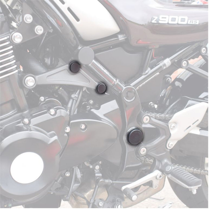 @BOUCHONS DE CHASSIS NOIR KAW Z900RS SE 22-24