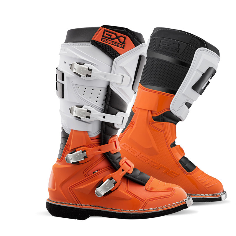 @GX-1 MX BOOTS - ORANGE/WHITE (44)