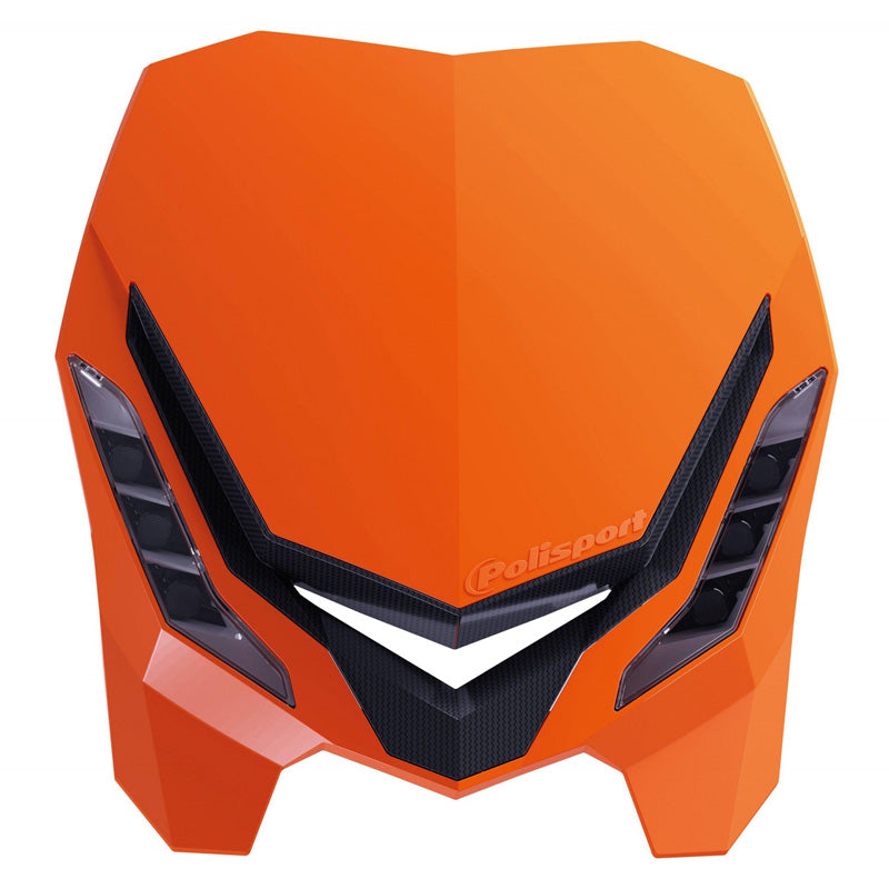 %HEADLIGHT E-BLAZE ORAN/BLK