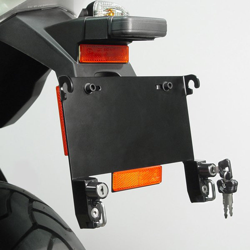 %HELMET LOCK LICENSE BRACKET WITH 2 LOCKS JAPAN