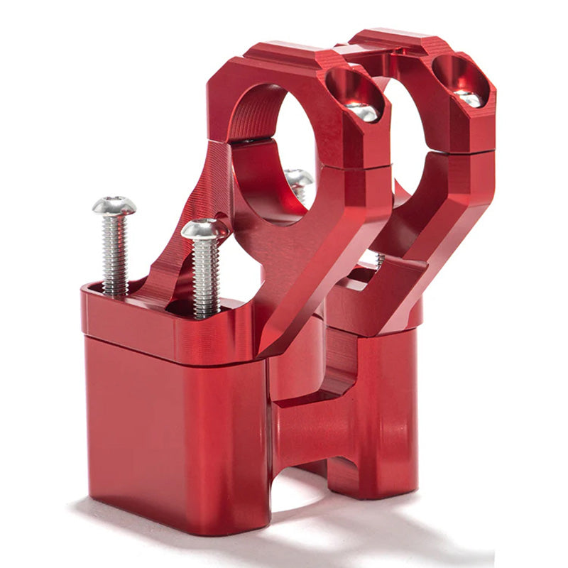 %HANDLEBAR RISER BRKT 1.5 INCH SUR-RON LBX RED
