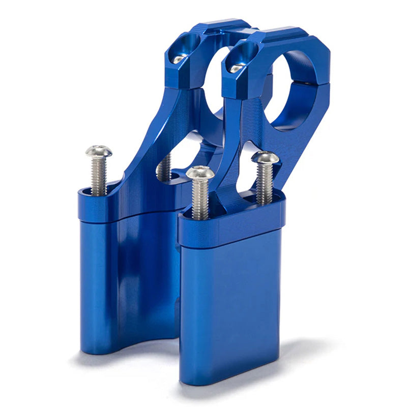 %HANDLEBAR RISER BRKT 2 INCH SUR-RON LBX BLUE