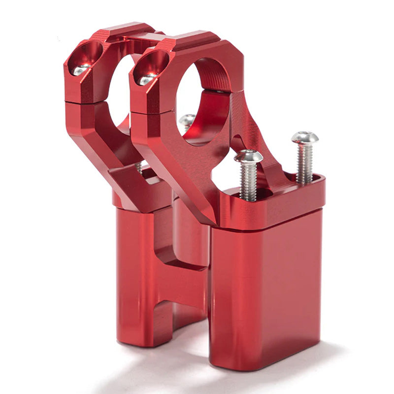 %HANDLEBAR RISER BRKT 2 INCH SUR-RON LBX RED