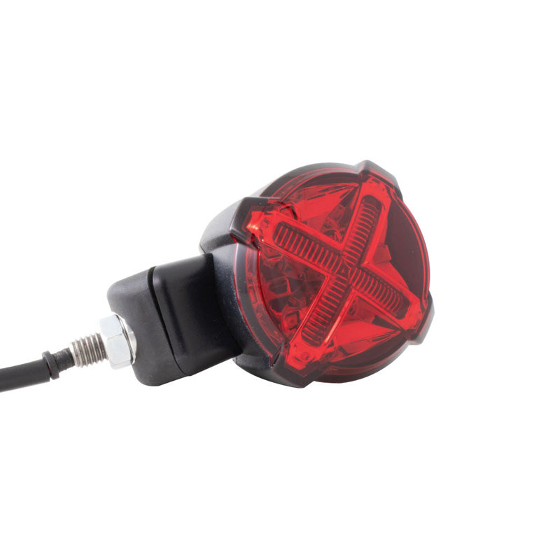 %GT-02S X STYLE LED TAILLIGHT SMOKE LENS