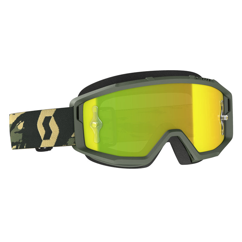 #GOGGLE PRIMAL CAMO KHAKI YELLOW CHROME WORKS