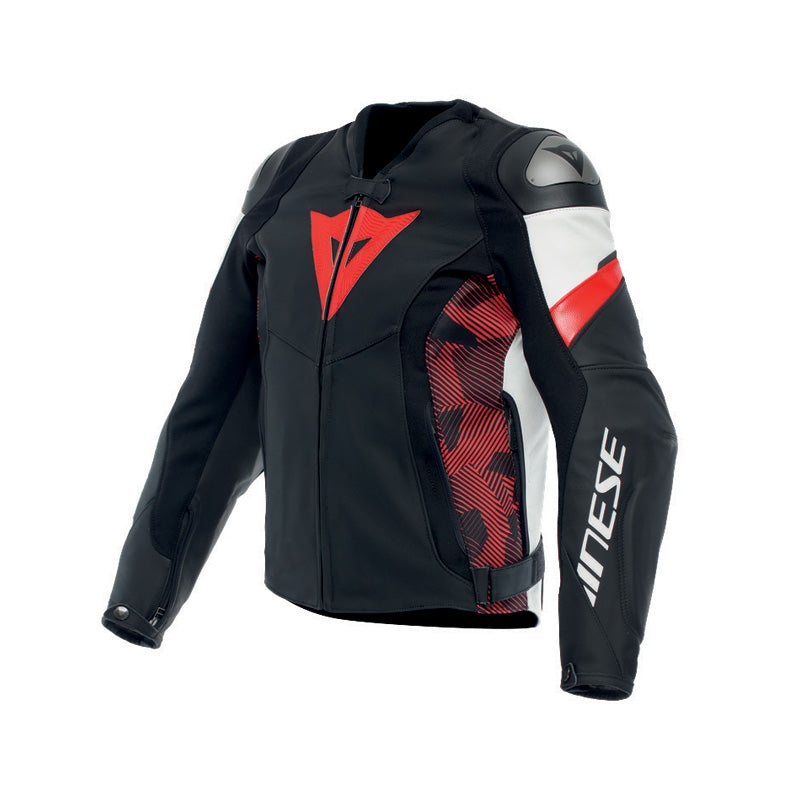 AVRO 5 LEATHER JACKET 50 (BLK/RED/WHT)