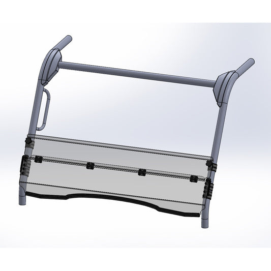 %HALF FOLDING WINDSHIELD HC KAWA MULE 700 19-22