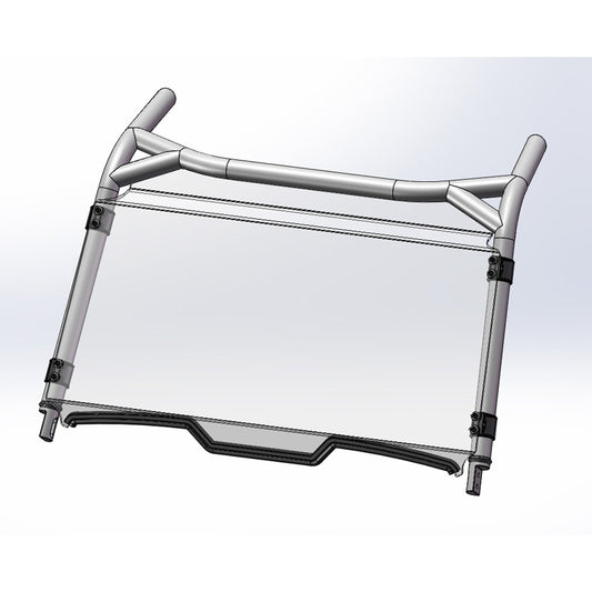 %FULL WINDSHIELD HC POLARIS RZR XP TURBO 18-21