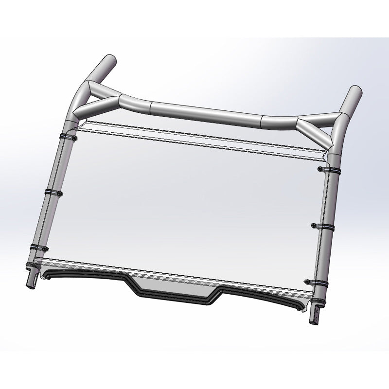 %FULL WINDSHIELD POLARIS RZR XP TURBO 18-21