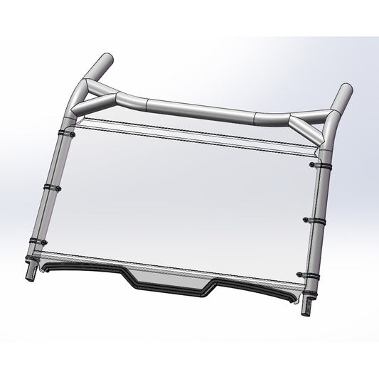 %FULL WINDSHIELD POLARIS RZR XP TURBO 18-21