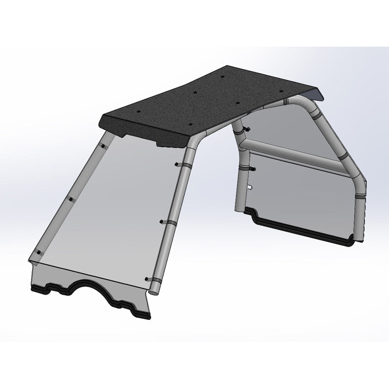 %WINDSHIELDS (FR/RR) + ROOF HC POL ACE 150 17-19