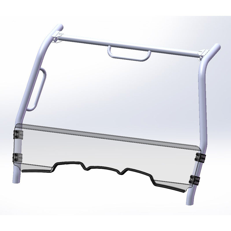 %HALF FOLDING WINDSHIELD HC KYMCO UXV 450I 16-18