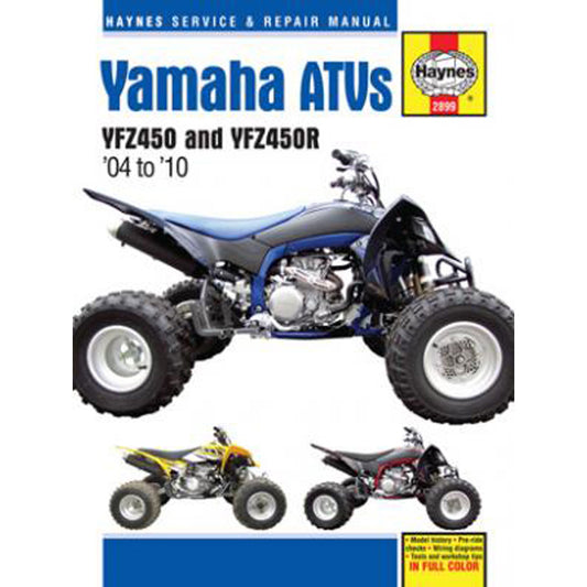MANUAL YAMAHA YFZ450 04-09 / YFZ450R 09-10