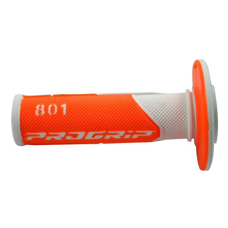 MX GRIPS 801 WHITE/ORANGE FLUO