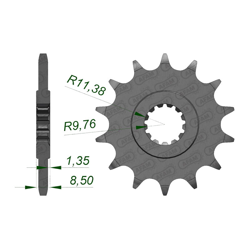 FRONT SPROCKET SUZ GW250 (14-15) 22310-14