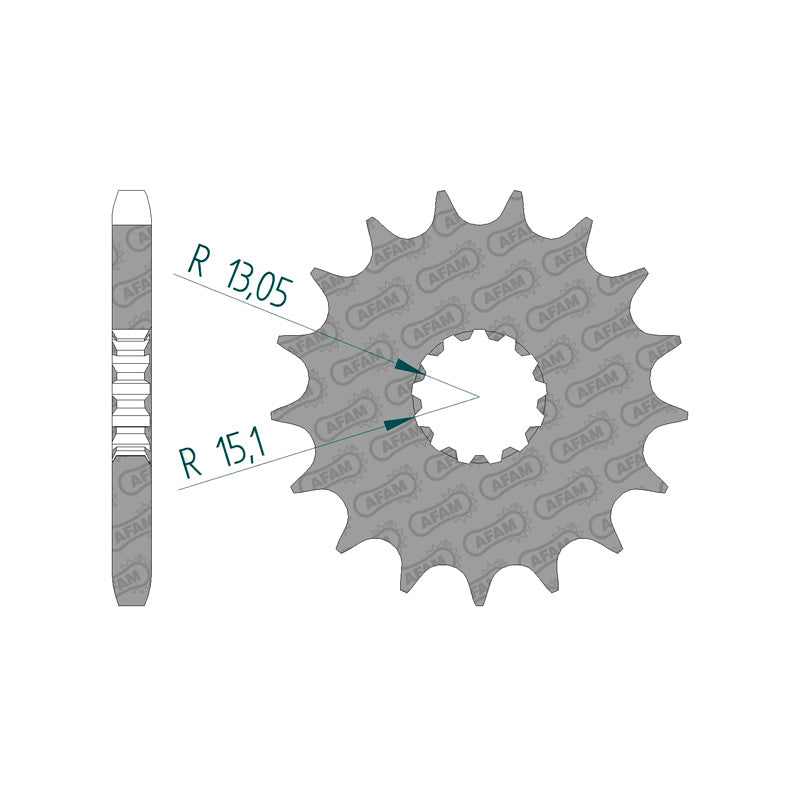 SPR.FR.TRIUMPH 750/900/955/1000 18T (88800-18).