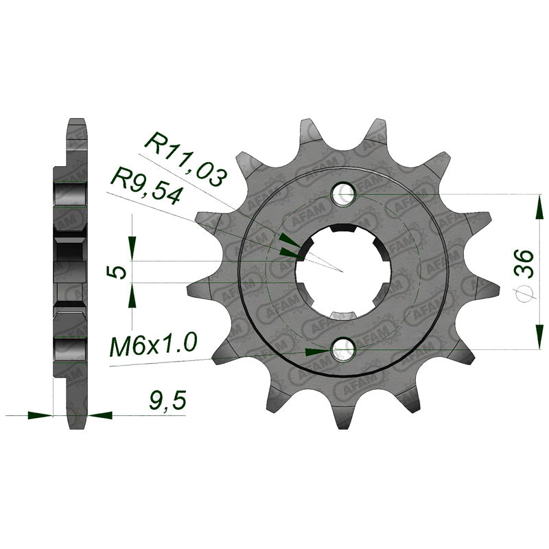 AFAM 13T 520 CR250R 79/83-TRX250R 86/89 (JTF-337)