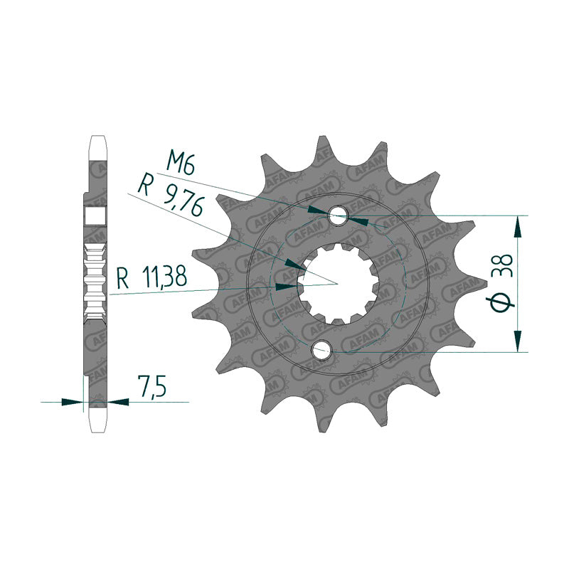 AFAM AR.14T S/C KFX/LTZ400/LTR450R     (JTF-1401)