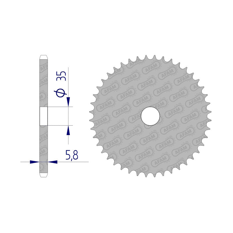 SPR.BLANK 520P 41T ALLOY 7075-T6