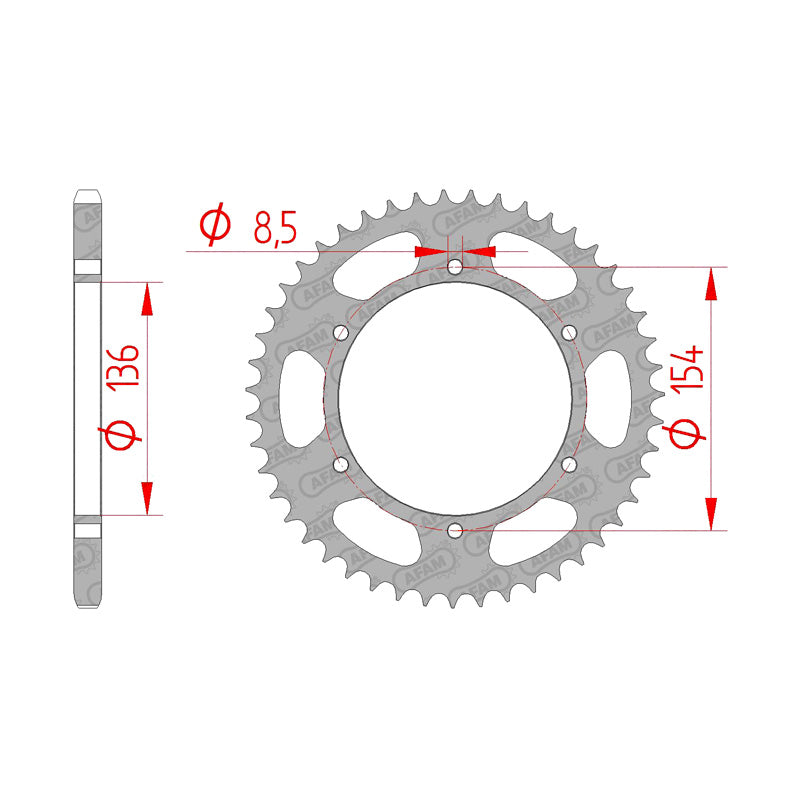 SPROCKET 520 47T BMW X-COUNTRY/CHALL 07-08.