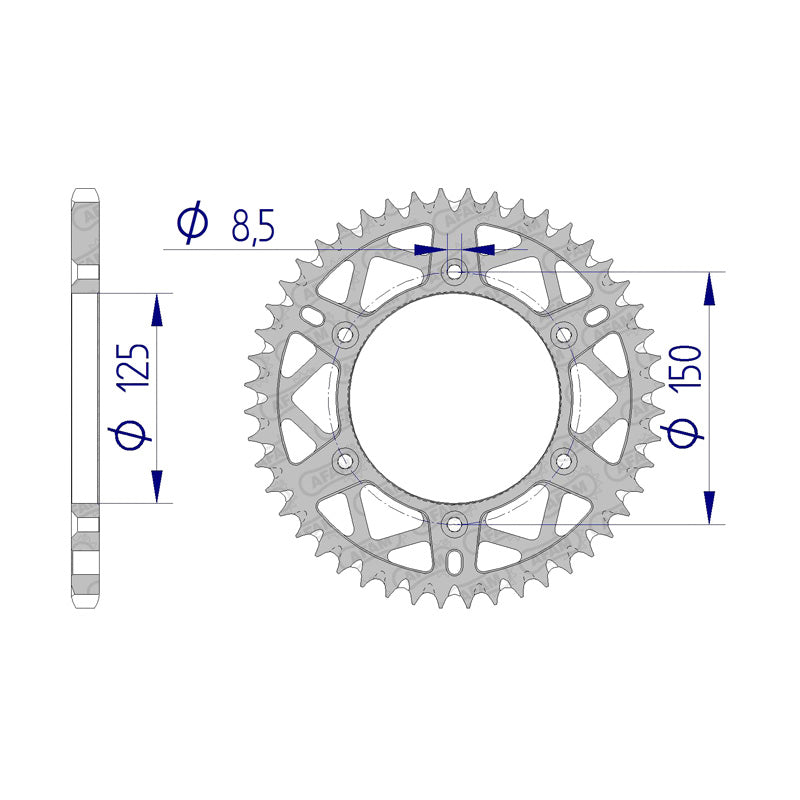 AFAM RR.49T 520 ALLOY KTM54610051-49 (72304).
