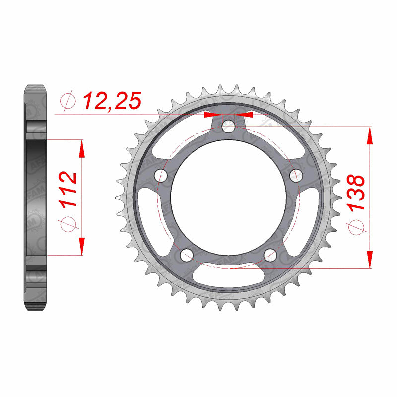 SPR.RR.43T VTR1000 97-05/919 02-06.