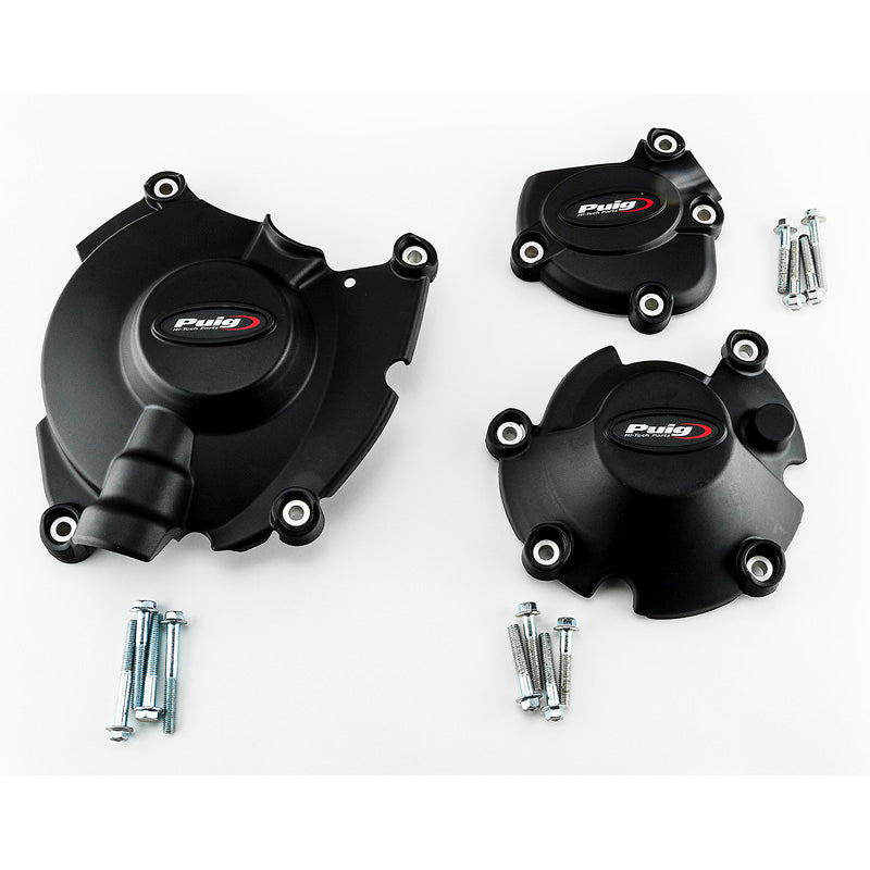 %KIT 3 CAPS ENGINE COVER YAMAHA YZF-R1 /M C/BLACK