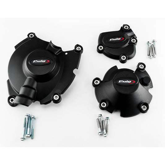 %KIT 3 CAPS ENGINE COVER YAMAHA YZF-R1 /M C/BLACK