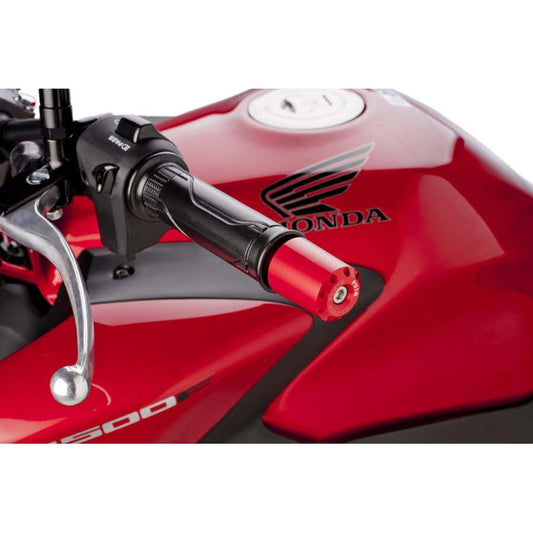 %BAR END ALUMINUM HONDA C/RED