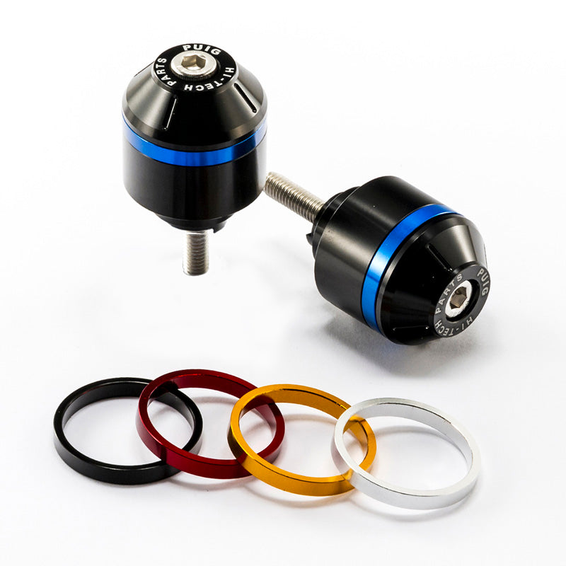 %SHORT BAR END W/RINGS HONDA VFR800F 14'-15' C/BLA
