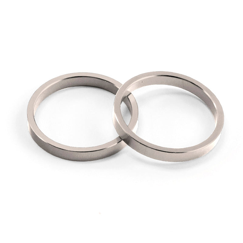 %KIT RINGS BAR END C/SILVER