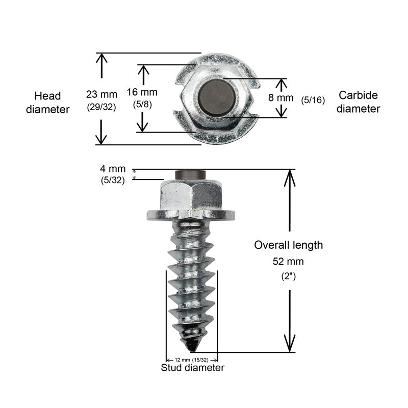 %2"-50MM FLANGED STUDS HD BTE 100