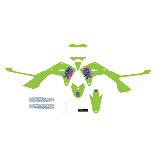 %GRAPHIC KIT RETRO KX KX 450 2024