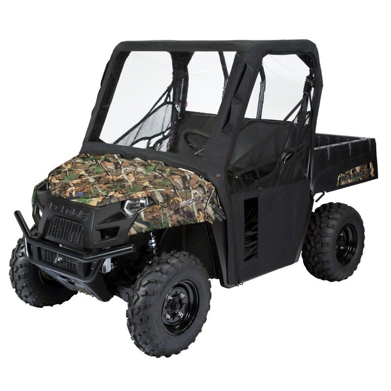 #UTV CAB ENCLOSURE - YAMAHA BLACK - RHINO-HALF DR