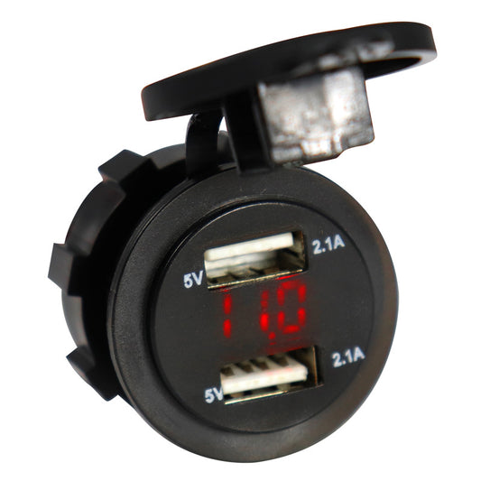 #USB CHARGER 2X2.1A  VOLTAGE INSERT TYPE