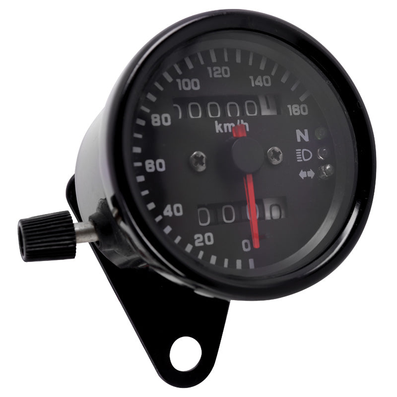 #UNIVERSAL SPEEDOMETER BLACK LED W/ INDICATOR