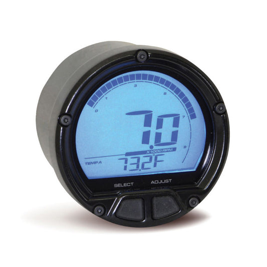 %DL-02R GP STYLE TACHOMETER-BLACK CASING FOR HARLE