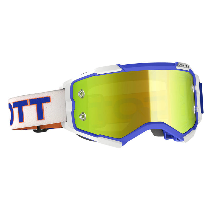#GOGGLE FURY WHITE/BLUE YELLOW CHROME WORKS