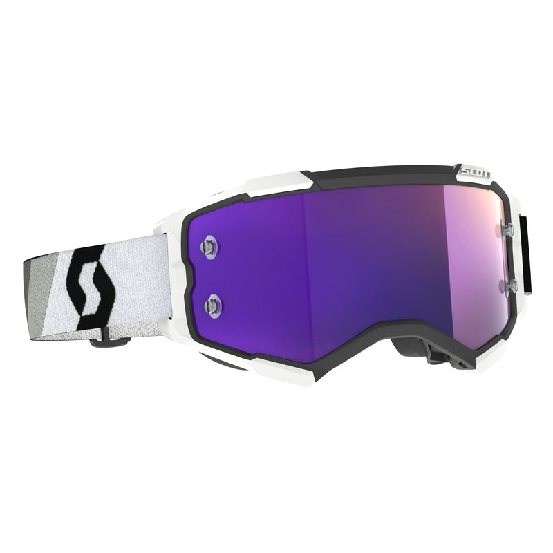 XGOGGLE FURY PREMIU BLACK/WHITE PURPLE CHROME WORK