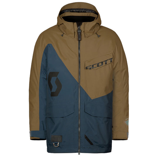 #JACKET XT SHELL DRYO EARTH BROWN/DARK BLUE L